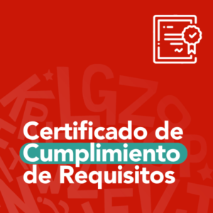 Certificado de cumplimiento de requisitos 
