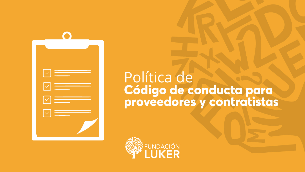 Política de código de conducta para proveedores y contratistas 