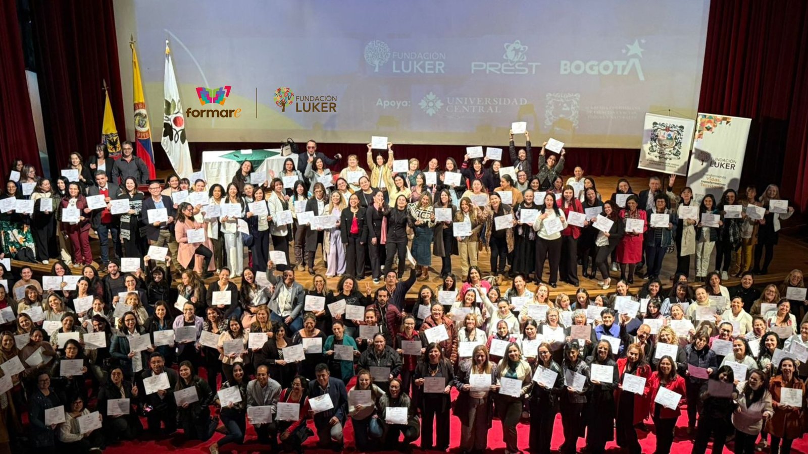 Formare lidera clausura del proyecto Prest-Math en Bogotá 